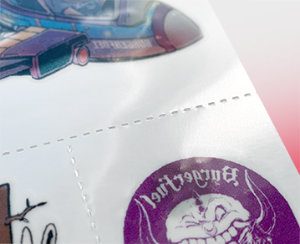 Perforation Packaging for Custom Temporary Tattoos